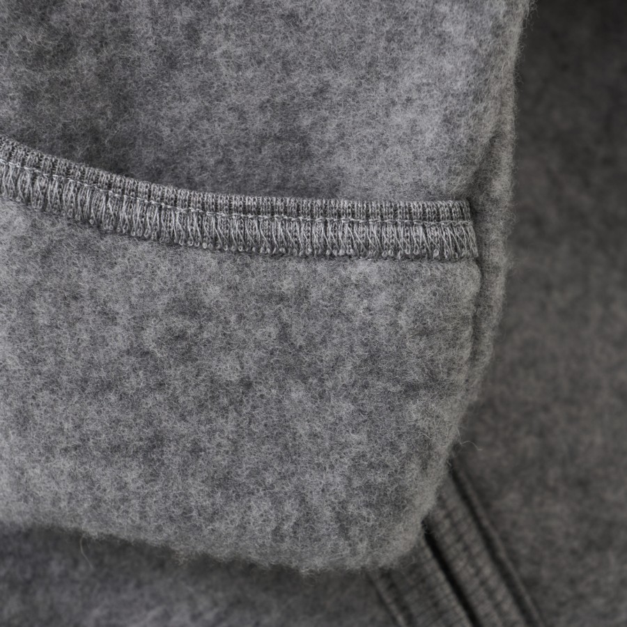 Huttelihut - Fleece Køredragt m. kaninører - Uld - Medium Grey Melange - Billede 3