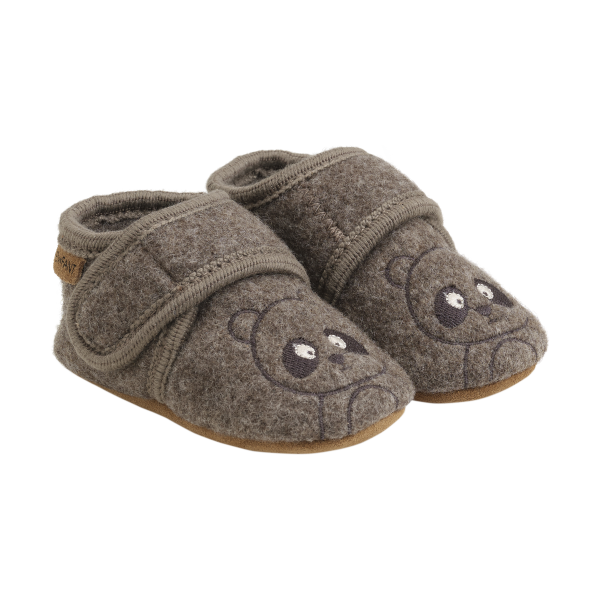 En Fant - Uld Hjemmesko - Panda - Chocolate Brown