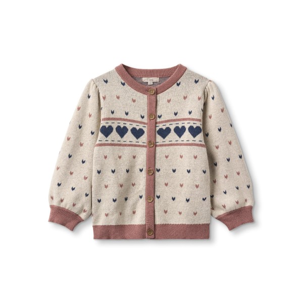 FLIINK - Cardigan - Nova Multi Heart - Sandshell