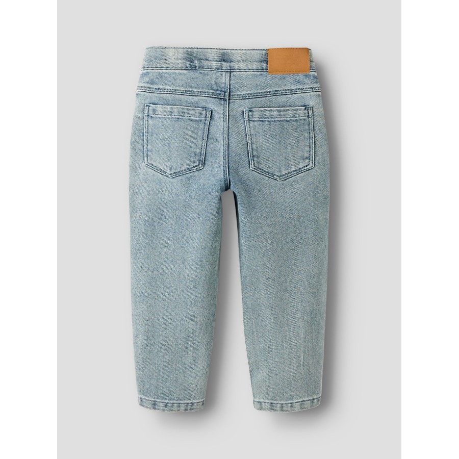 Lil' Atelier - Jeans - Darlee Doa - Medium Blue Denim Flower - Billede 4