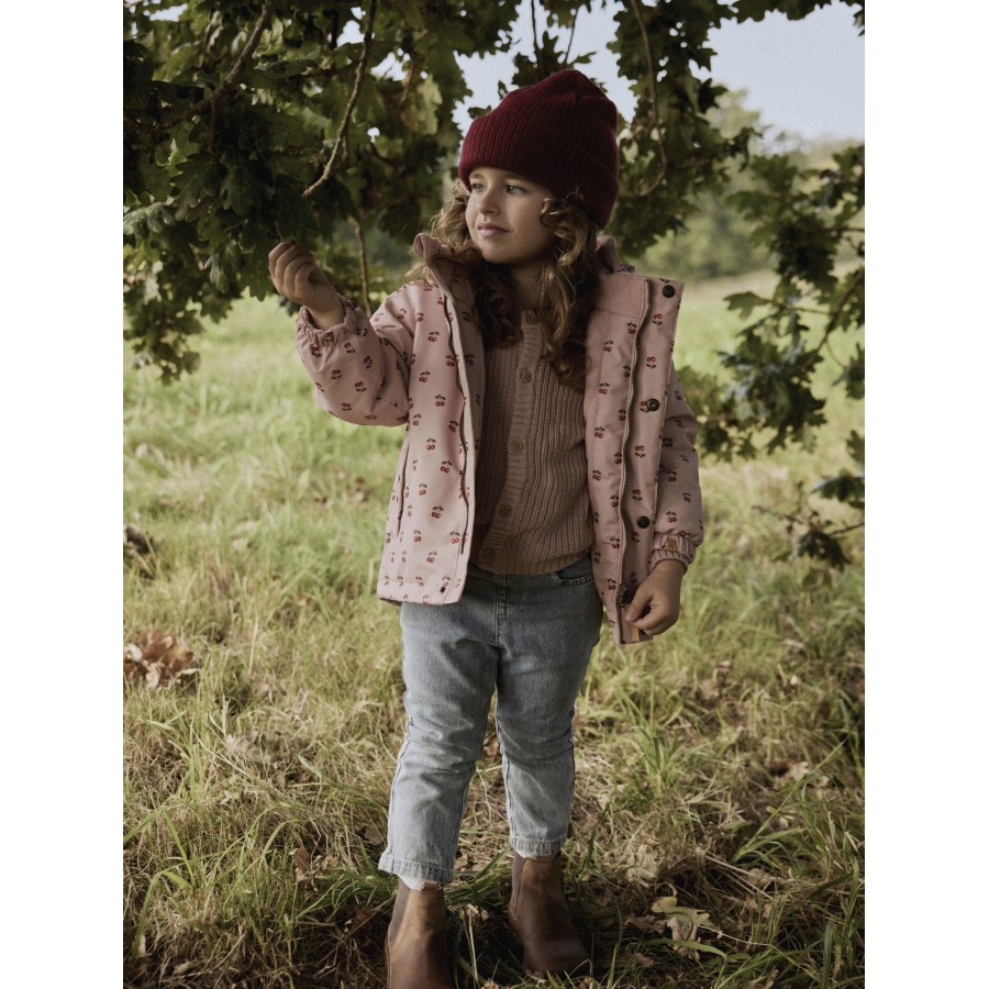 Lil' Atelier - Vinterjakke - Lasnow10 - Misty Rose Cherry - Billede 3