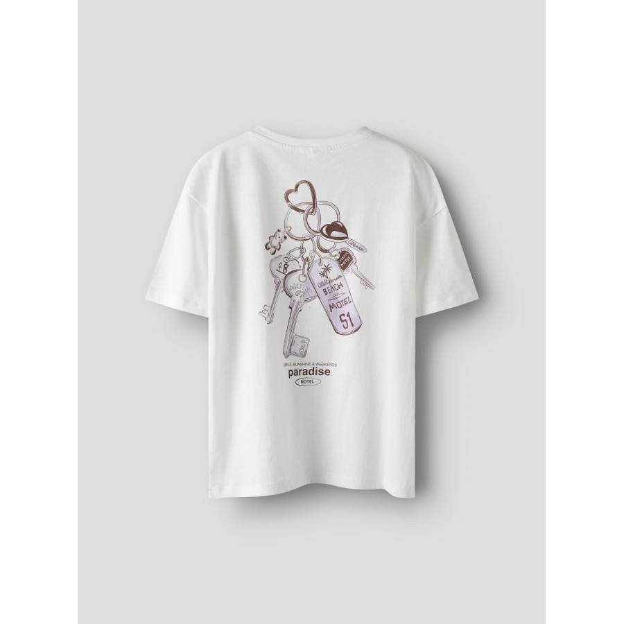 Name It - T-shirt - Novas - Cloud Dancer - Billede 5