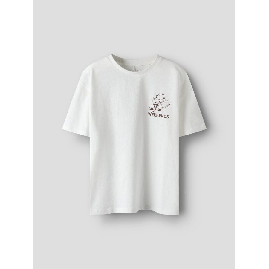 Name It - T-shirt - Novas - Cloud Dancer - Billede 4