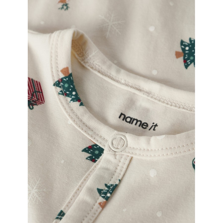 Name It - Julenattøj - Heldragt - Vismas - Whitecap Gray Xmas AOP - Billede 3