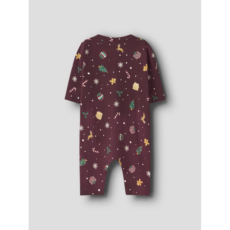 Name It - Julenattøj - Heldragt - Vismas - Burgundy Xmas AOP - Billede 2