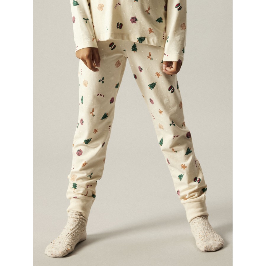 Name It - Julenattøj - Vismas - Whitecap Gray Xmas AOP - Billede 3