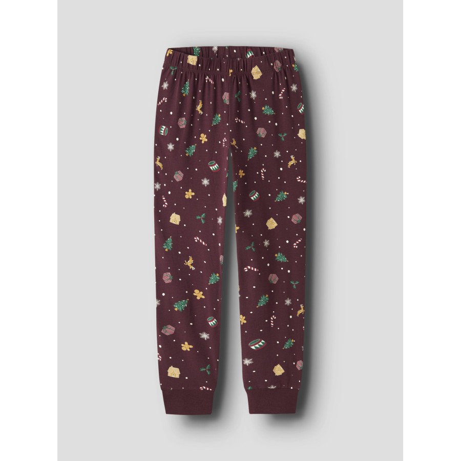 Name It - Julenattøj - Vismas - Burgundy Xmas AOP - Billede 2