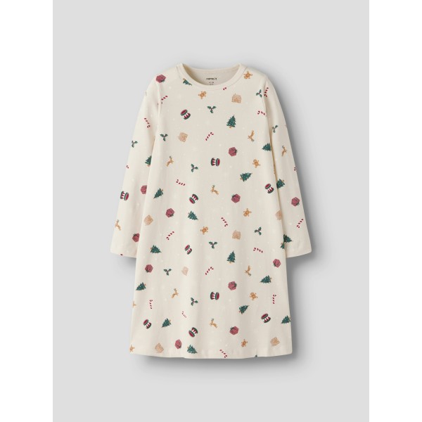 Name It - Jule natkjole - Vismas - Whitecap Gray