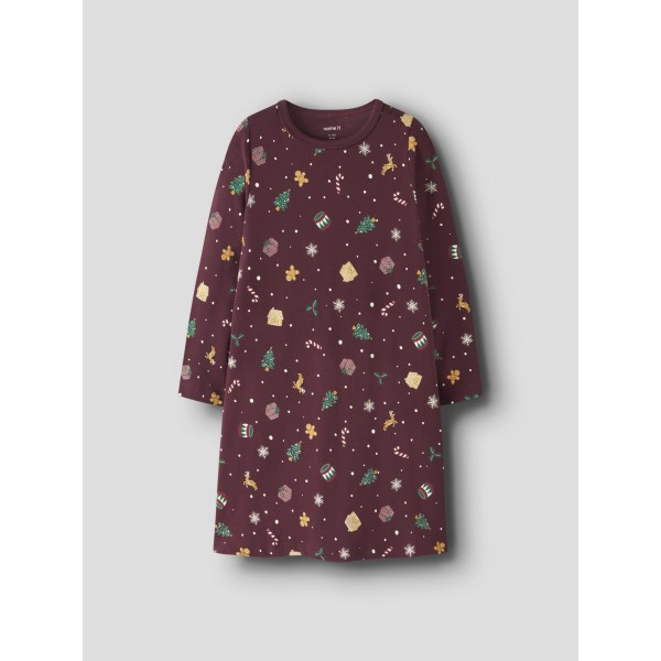 Name It - Jule natkjole - Vismas - Burgundy