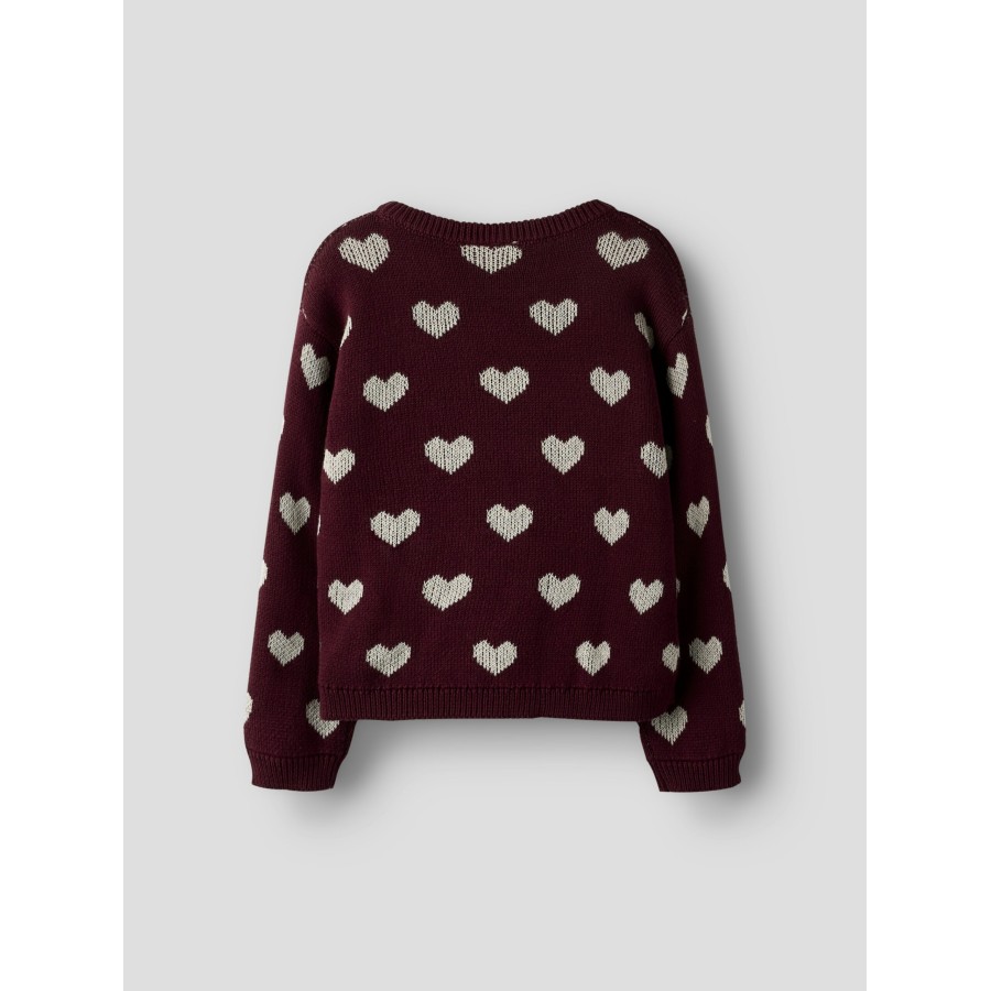 Name It - Strik - Oana - Burgundy Peyote Heart - Billede 3