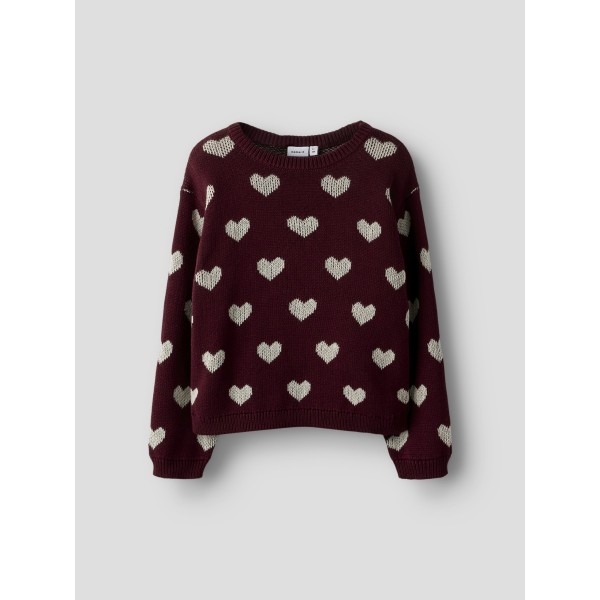 Name It - Strik - Oana - Burgundy Peyote Heart
