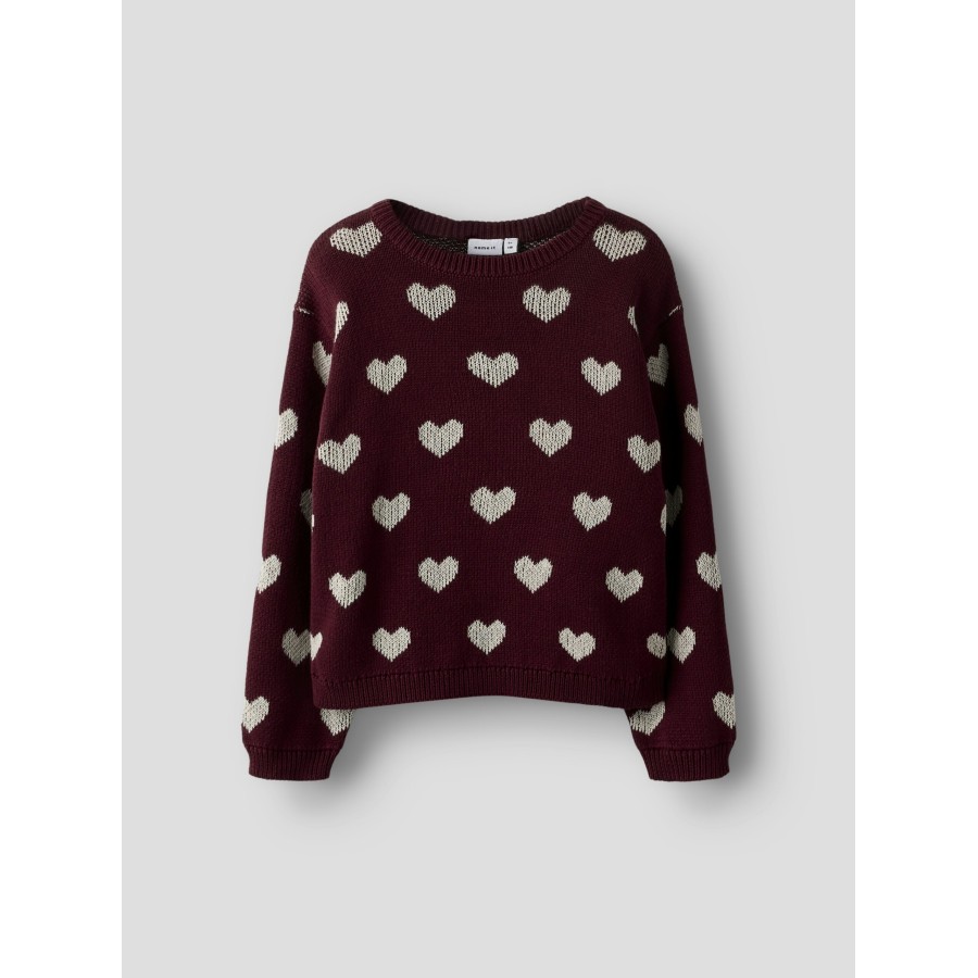 Name It - Strik - Oana - Burgundy Peyote Heart