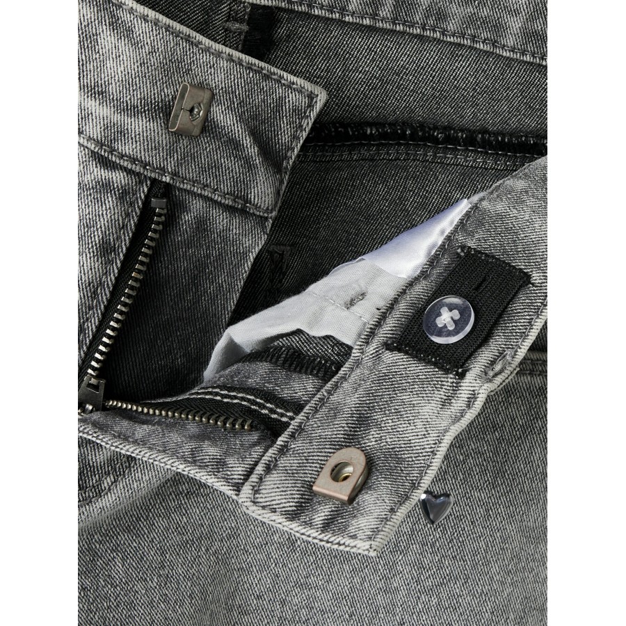 Name It - Jeans - Rose Wide - Light Grey Denim Heart Stud - Billede 3