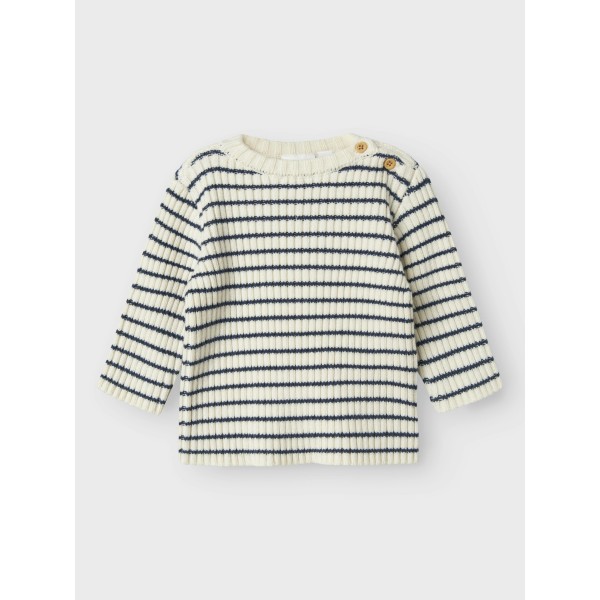 Name It - Strik - Ostripe - Insignia Blue Cloud Dancer