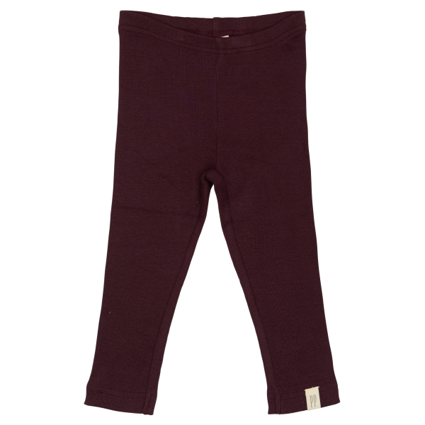 Petit Piao - Leggings - Modal Rib - Dark Grape