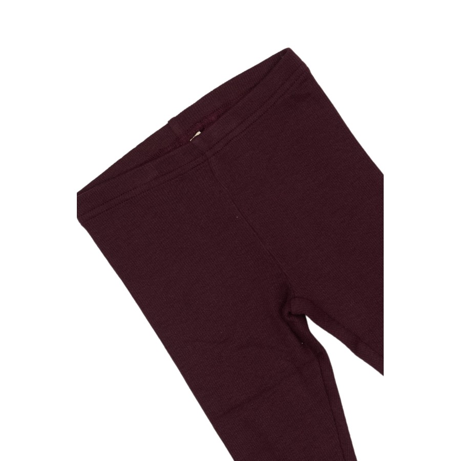 Petit Piao - Leggings - Modal Rib - Dark Grape - Billede 3
