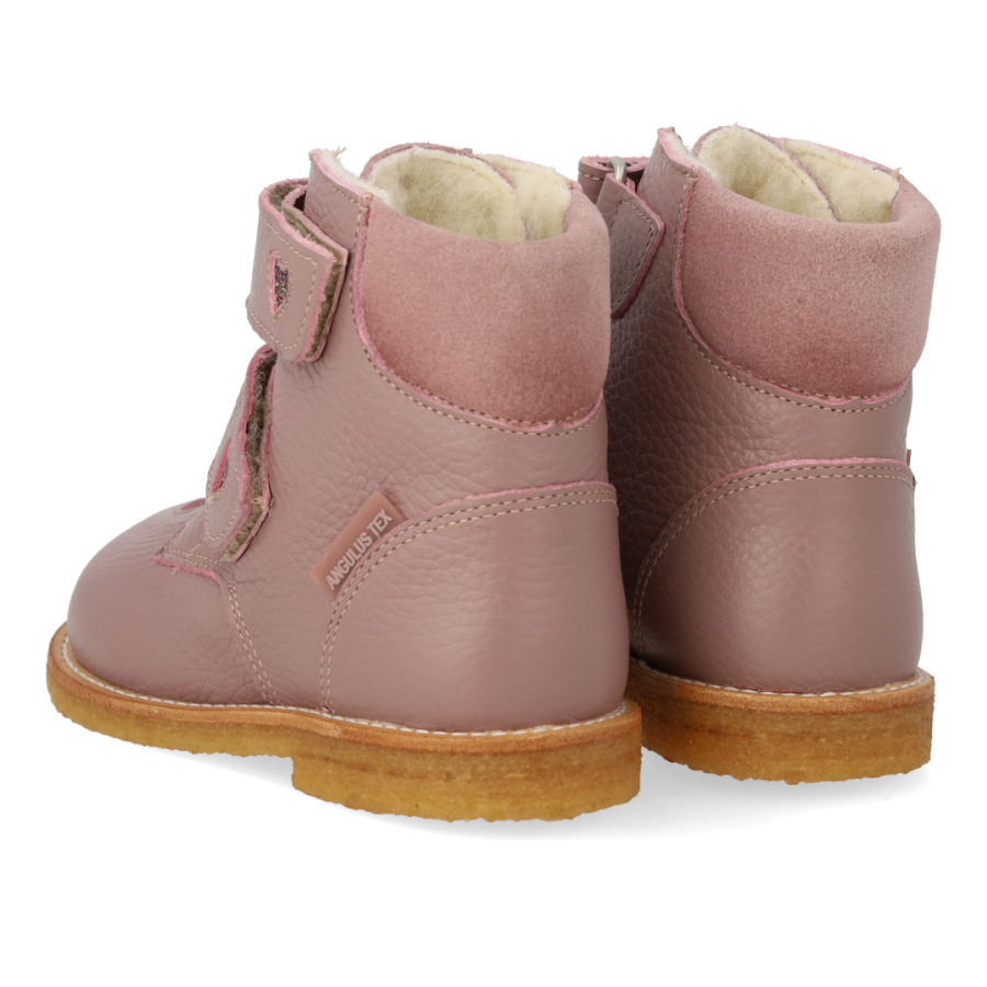 Angulus - TEX Vinterstøvle med hjerte - Faded Rose Multi - Billede 6