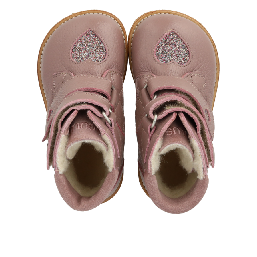 Angulus - TEX Vinterstøvle med hjerte - Faded Rose Multi - Billede 4