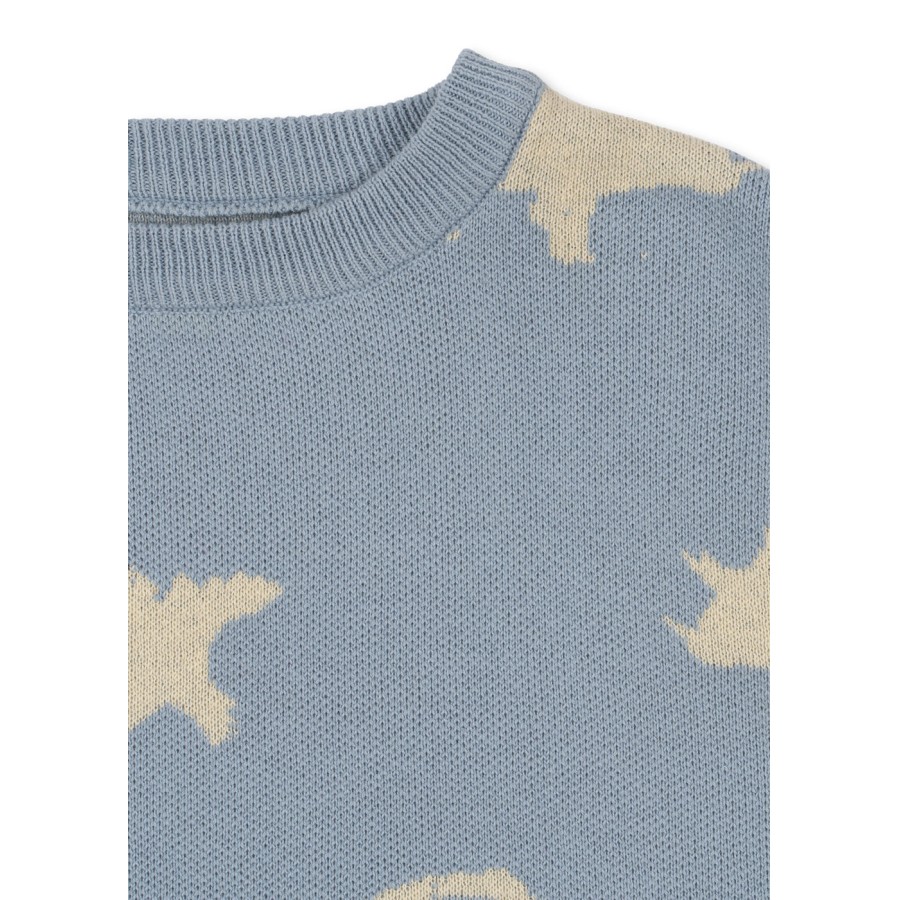 Konges Sløjd - Strik Bluse - Lapis - Dino Mist - Billede 3