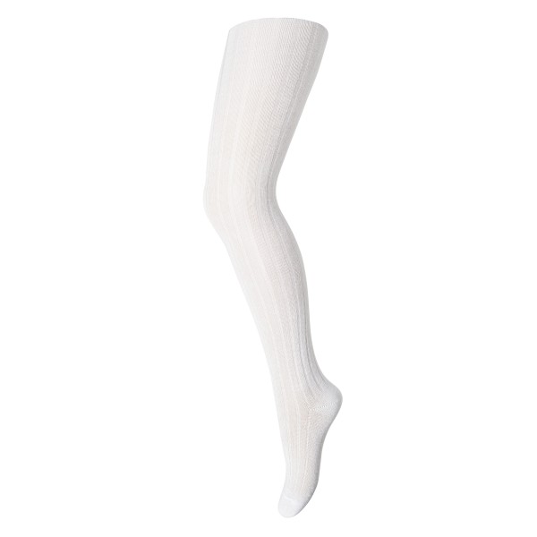 MP Denmark - Strømpebuks - Rib - White 01