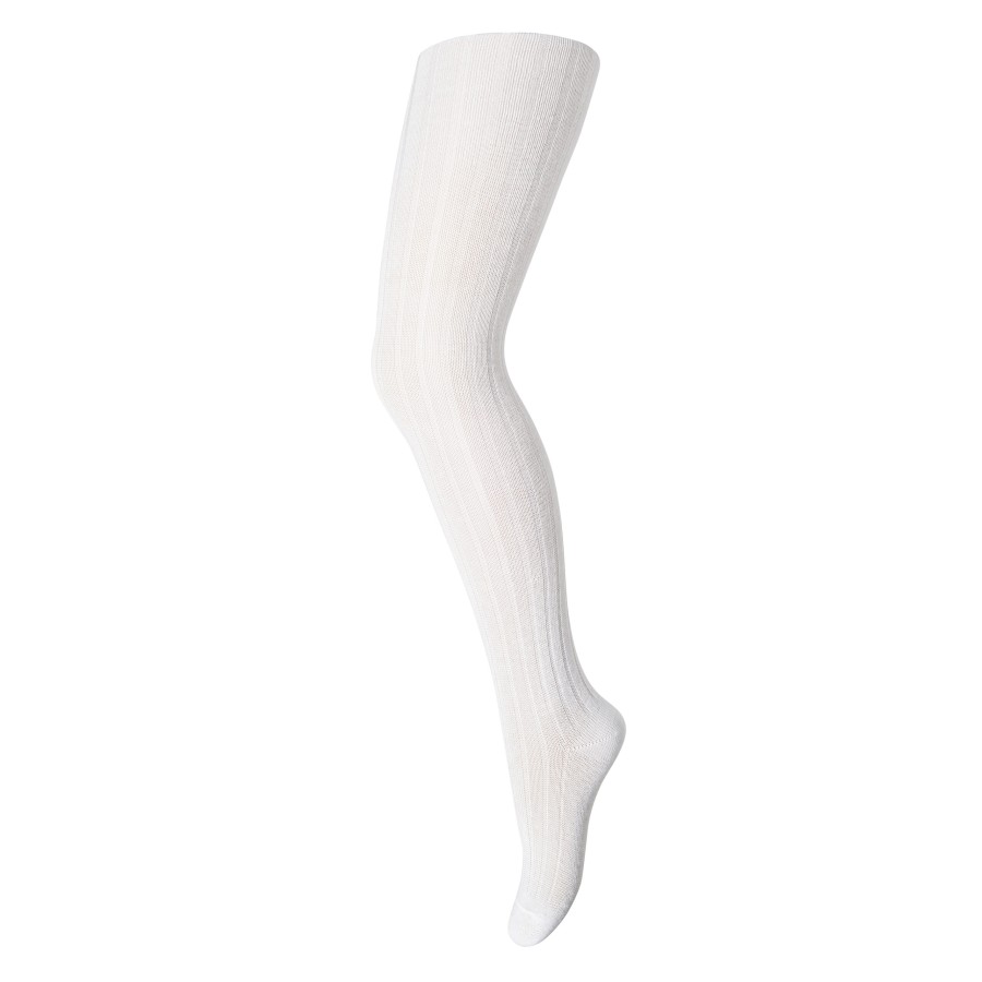 MP Denmark - Strømpebuks - Rib - White 01