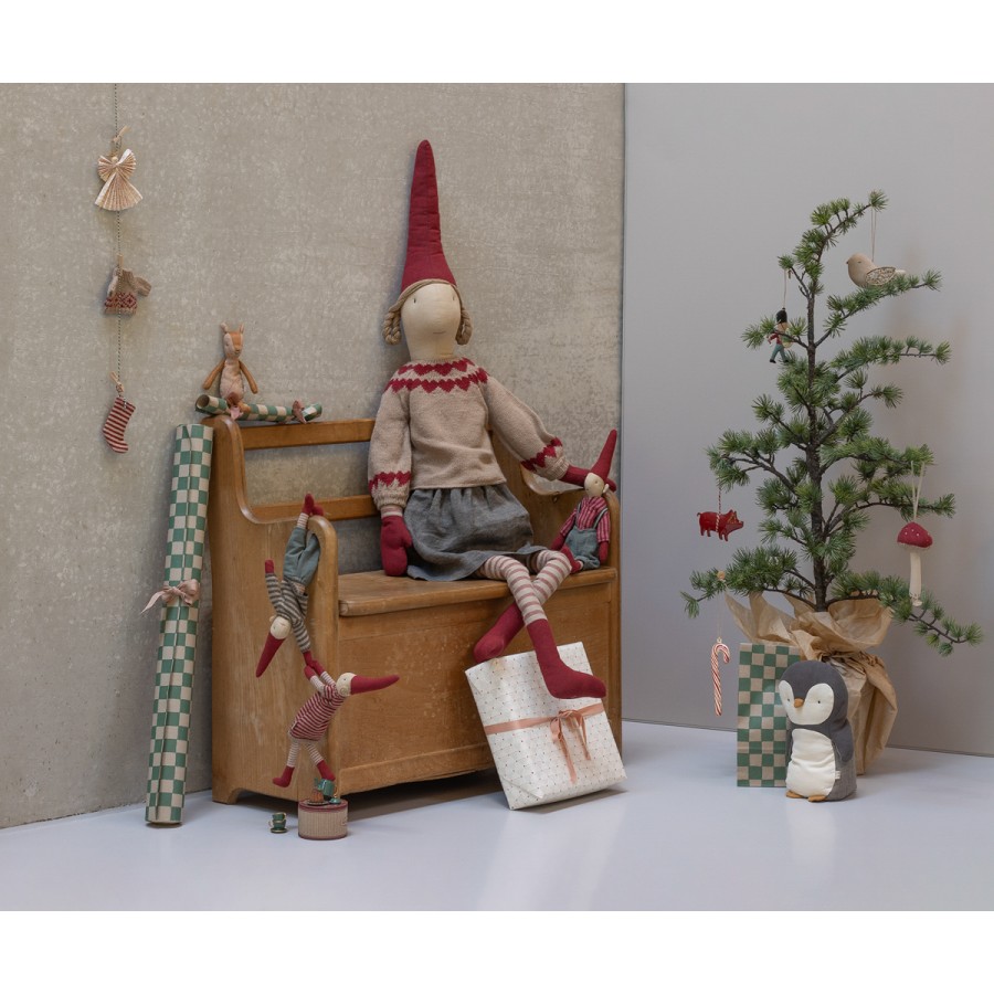 Maileg - Pixy Nisse - Str. 6 - Pige Nederdel og Strikket Sweater - Billede 2