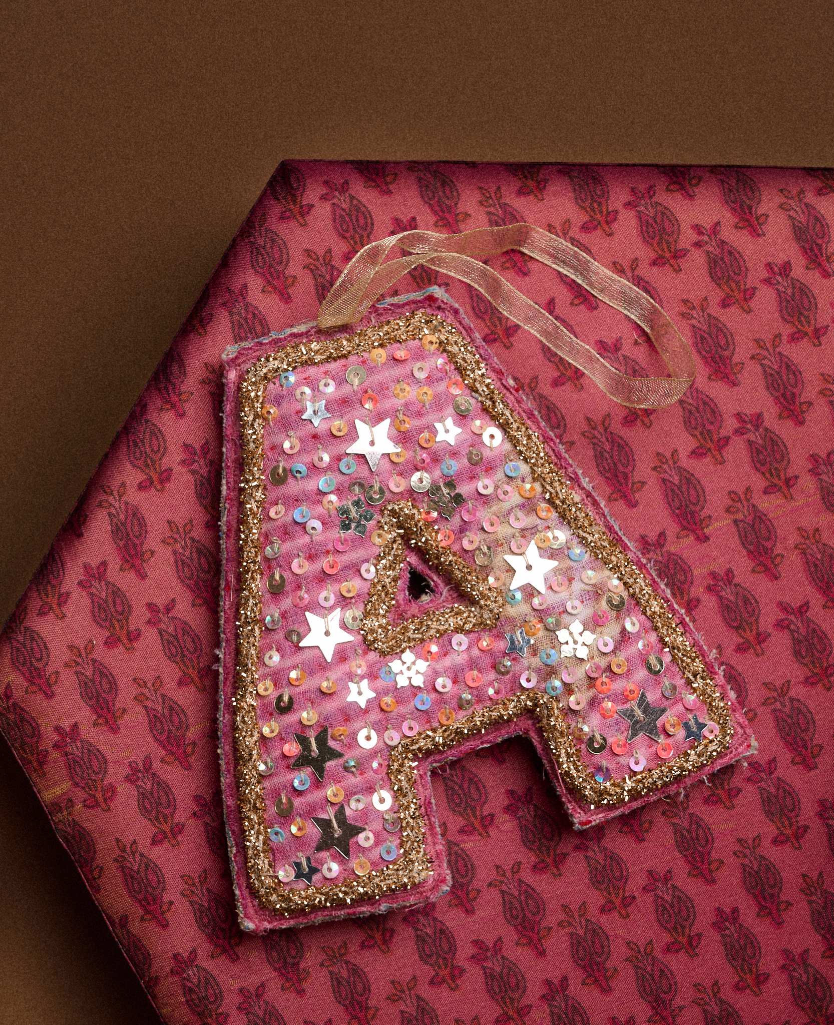 Sissel Edelbo - Bogstav Ornament - Vintage Kantha - Billede 2