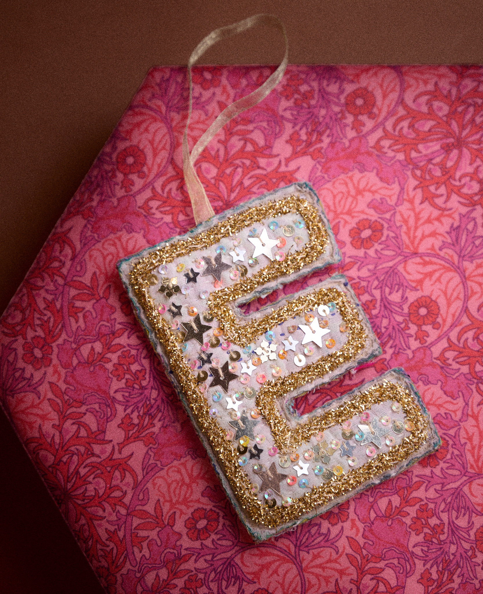 Sissel Edelbo - Bogstav Ornament - Vintage Kantha - Billede 4