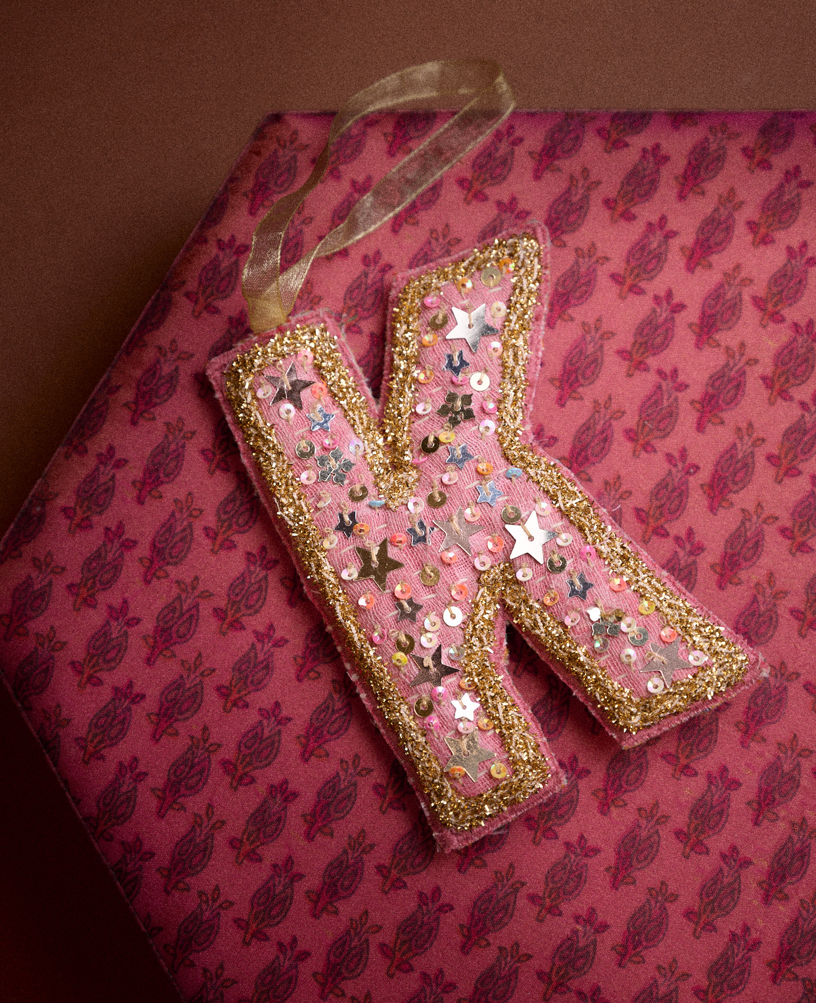 Sissel Edelbo - Bogstav Ornament - Vintage Kantha - Billede 6