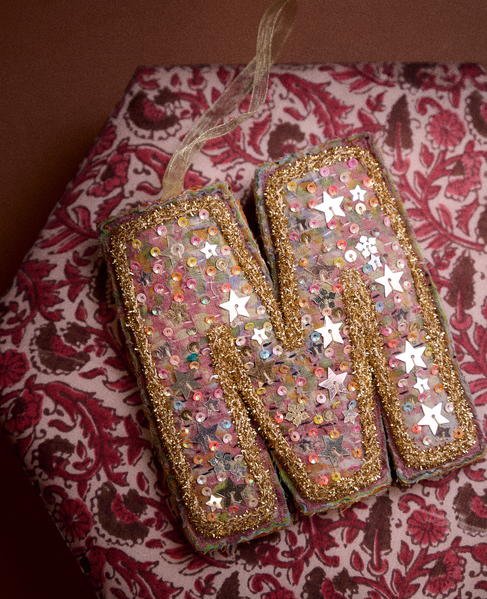 Sissel Edelbo - Bogstav Ornament - Vintage Kantha - Billede 7