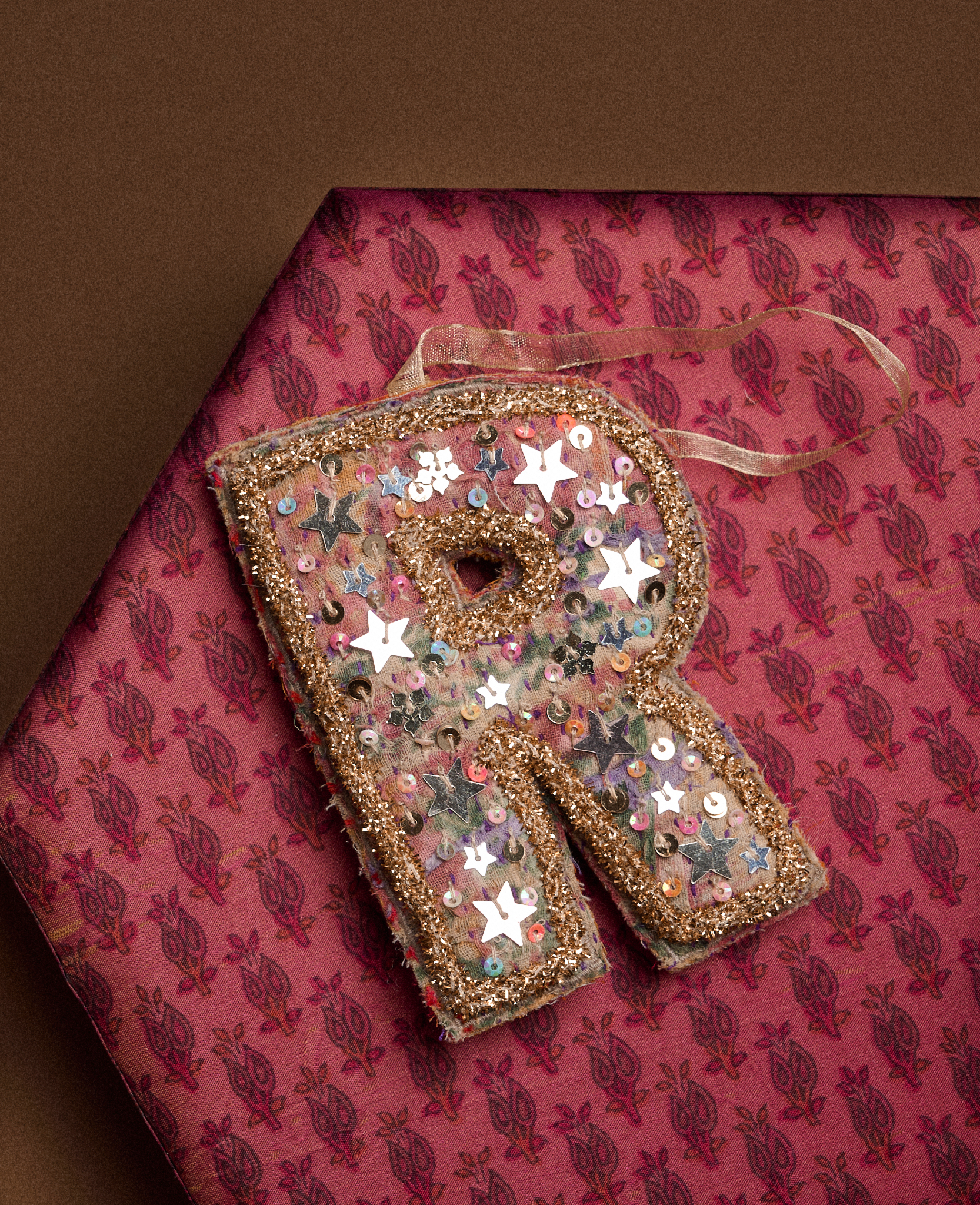 Sissel Edelbo - Bogstav Ornament - Vintage Kantha - Billede 8