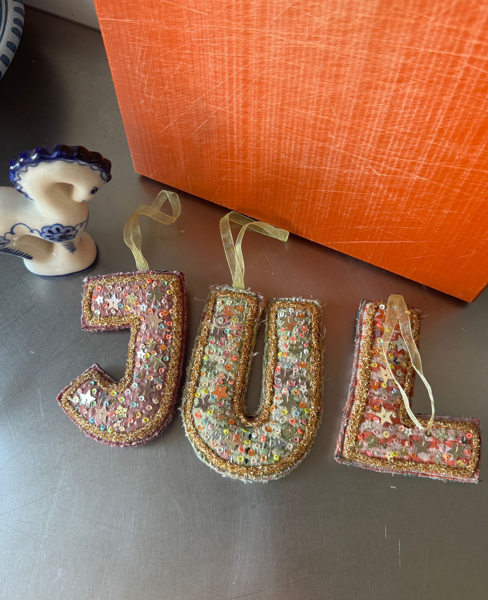 Sissel Edelbo - Bogstav Ornament - Vintage Kantha - Billede 11