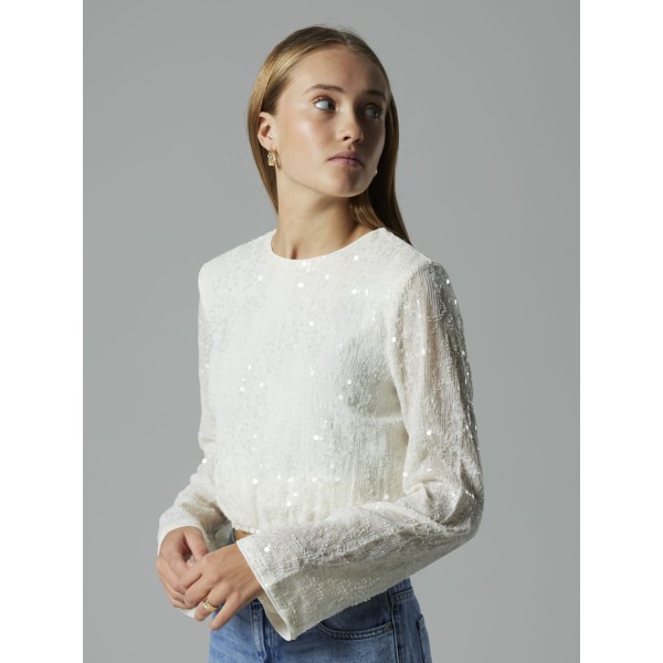 LMTD - Bluse - Risianna - White Alyssum