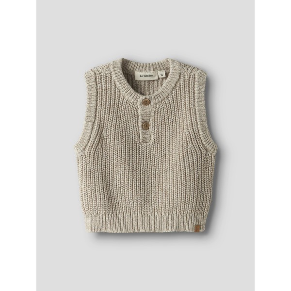 Lil' Atelier - Strik Vest - Rokko - Oxford Tan Melange