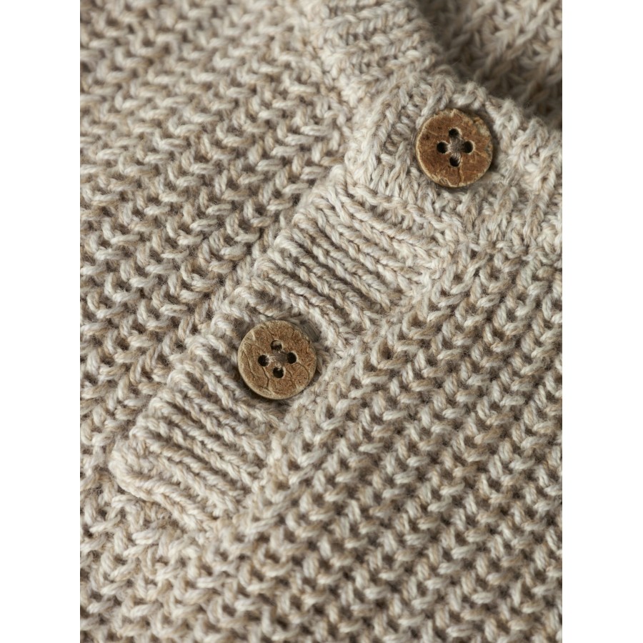 Lil' Atelier - Strik Vest - Rokko - Oxford Tan Melange - Billede 3