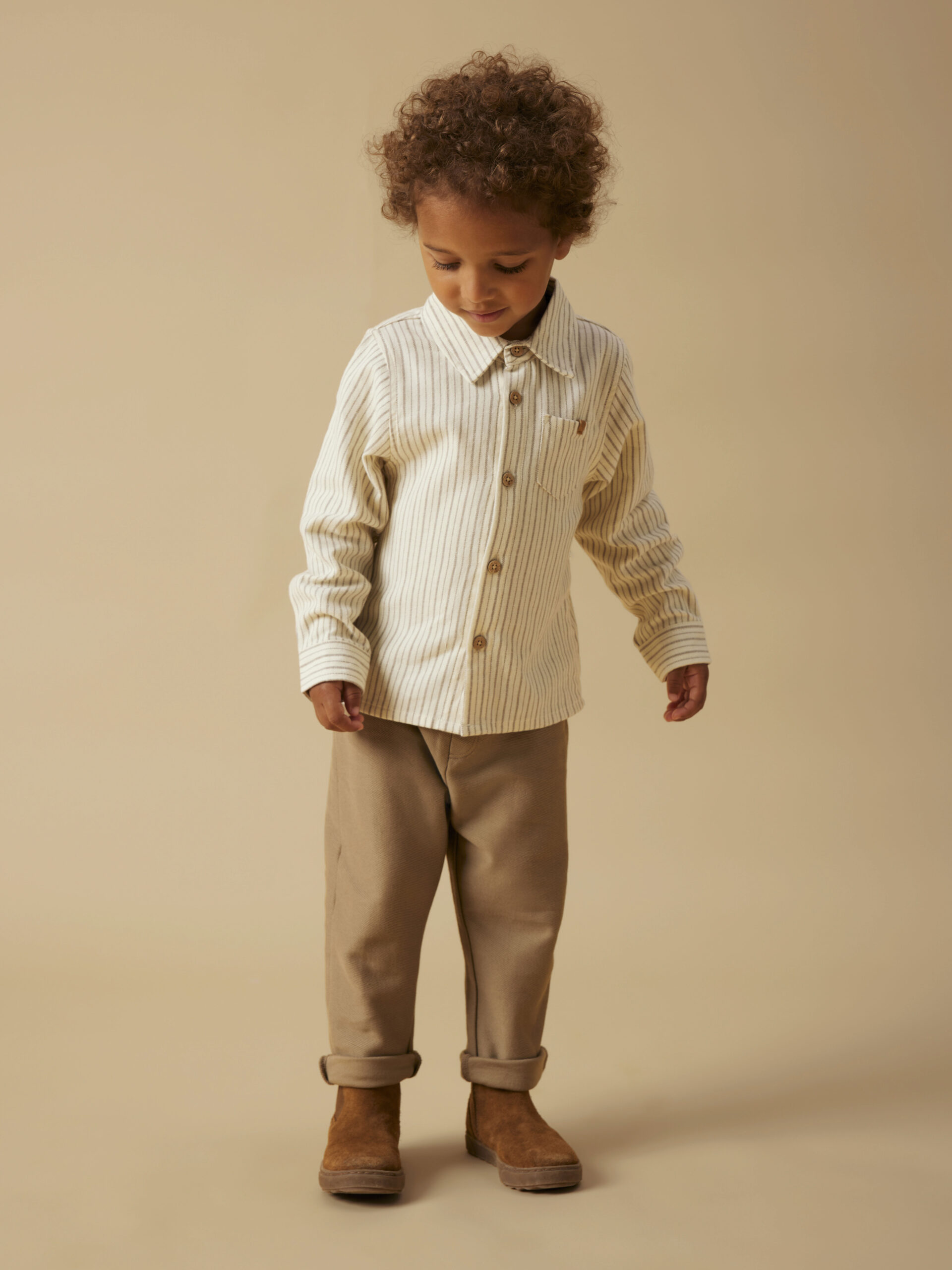 Lil' Atelier - Skjorte - Felixo - Turtledove Sepia Tint - Billede 2