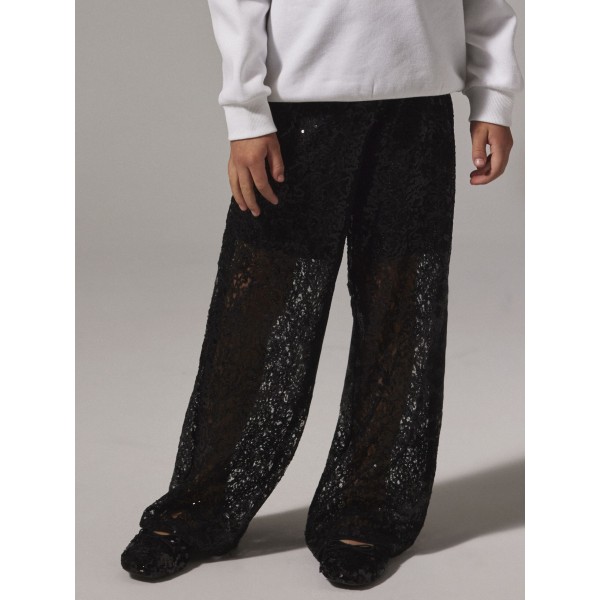 Name It - Buks - Rokia Wide Lace - Black