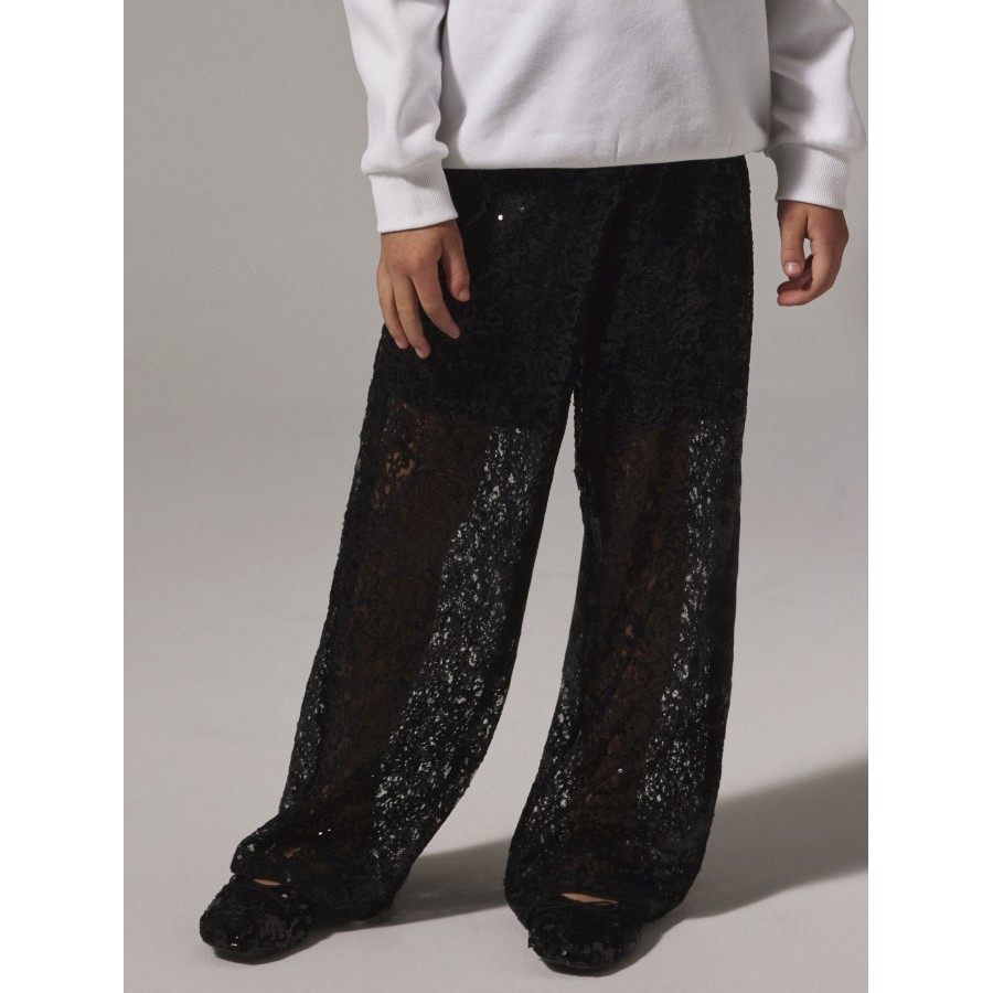 Name It - Buks - Rokia Wide Lace - Black