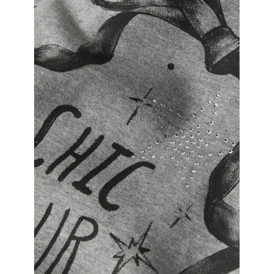 Name It - Sweatshirt - Rastin - Grey Melange - Billede 2