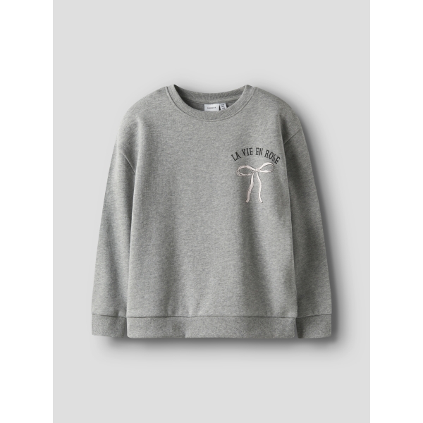 Name It - Sweatshirt - Rastin - Grey Melange