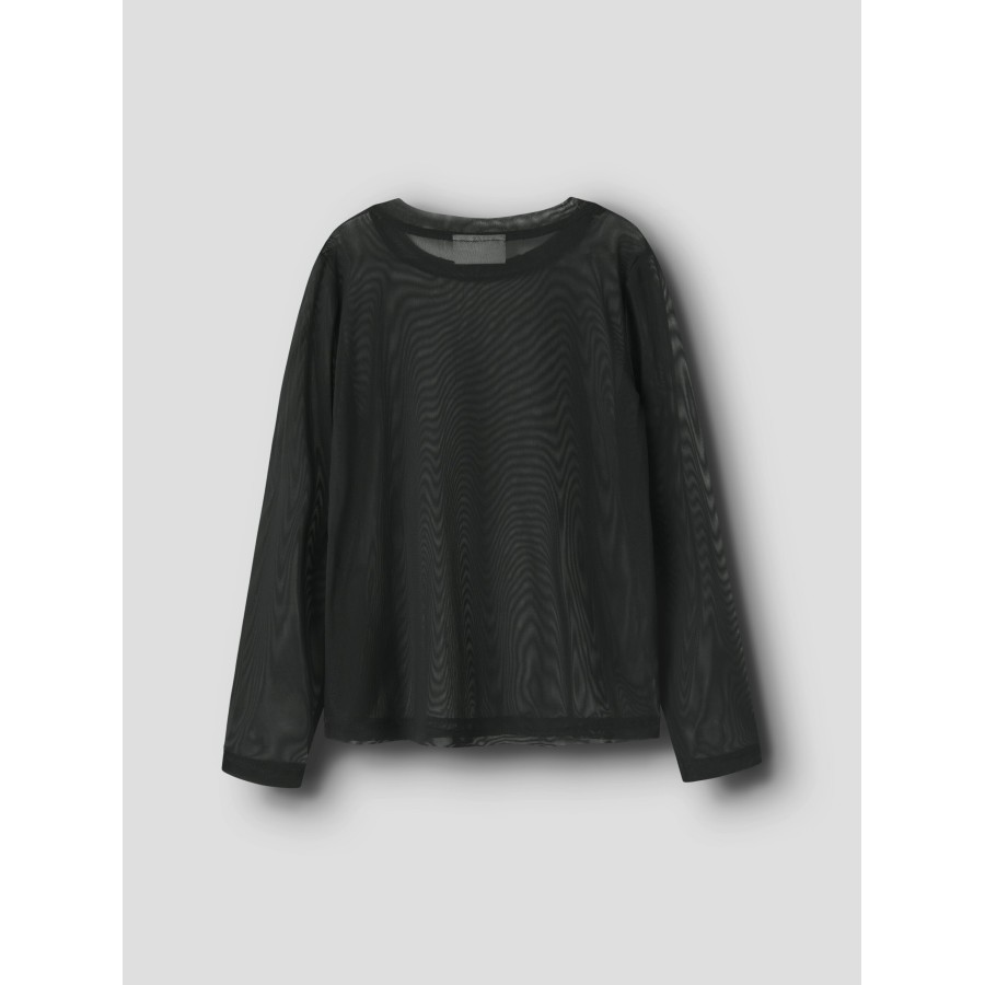 Name It - Mesh Bluse - Ophelia - Black - Billede 2
