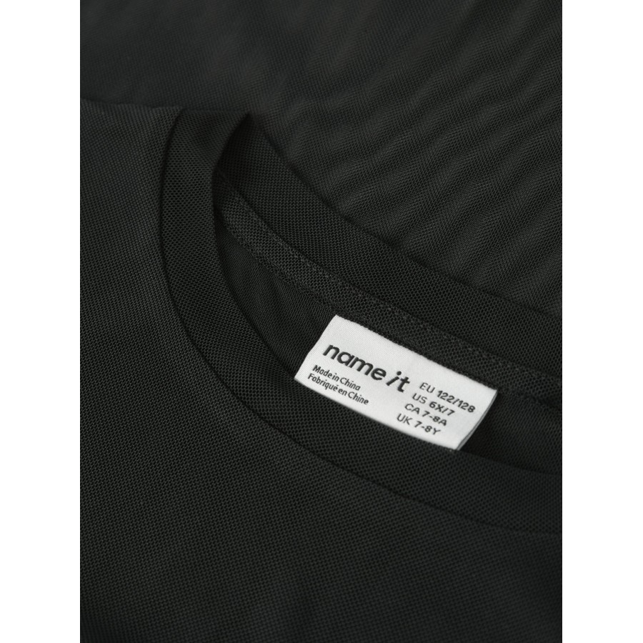 Name It - Mesh Bluse - Ophelia - Black - Billede 3