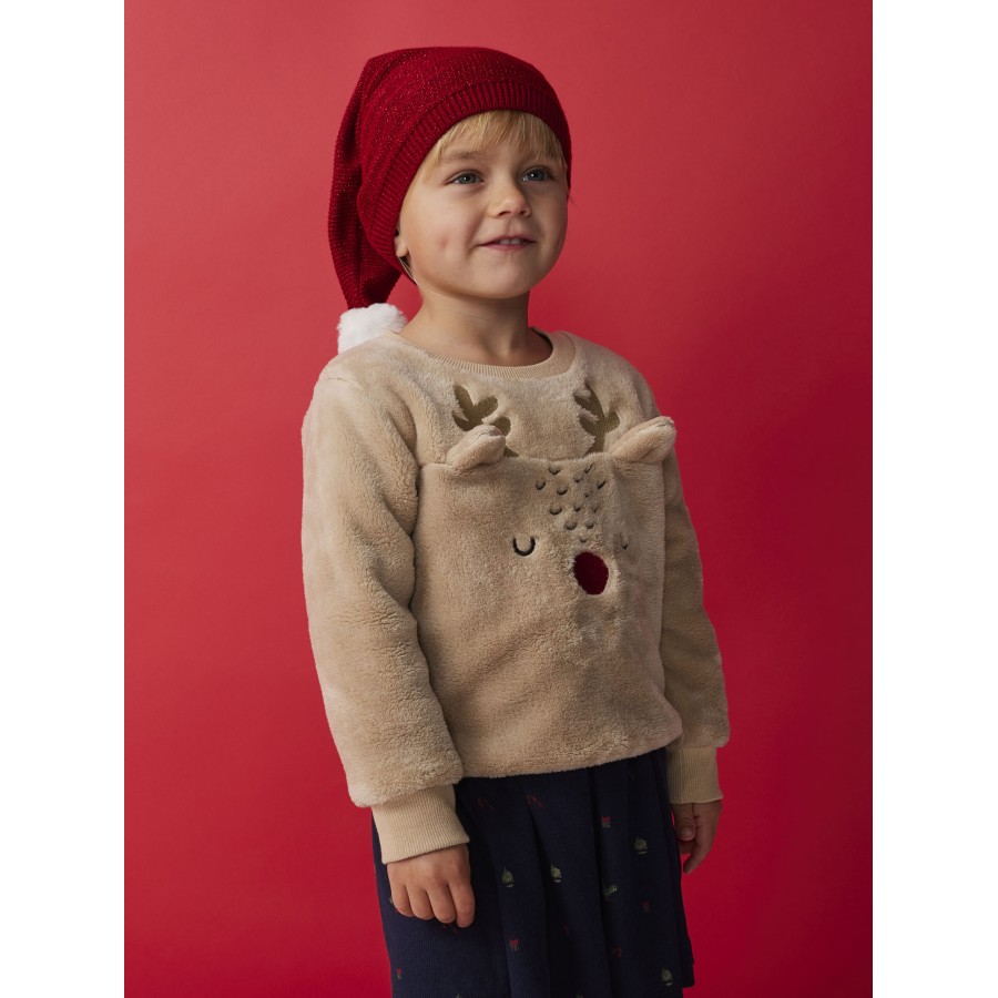 Name It - Nissehue - Rinjaha - Jester Red red Lurex - Billede 4