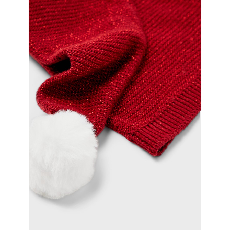 Name It - Nissehue - Rinjaha - Jester Red red Lurex - Billede 3