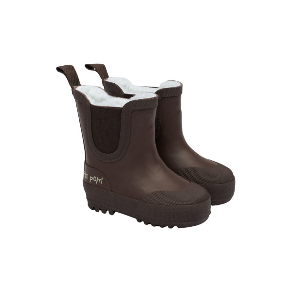 Pom Pom - Termo gummistøvle - Brook - Chocolate