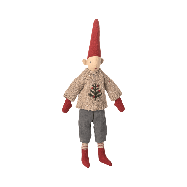 Maileg - Pixy Nisse - Str. 2 - Dreng Strikket Sweater