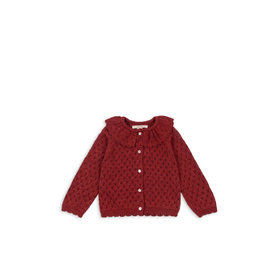 Konges Sløjd - Cardigan - Holiday - Red Dahlia