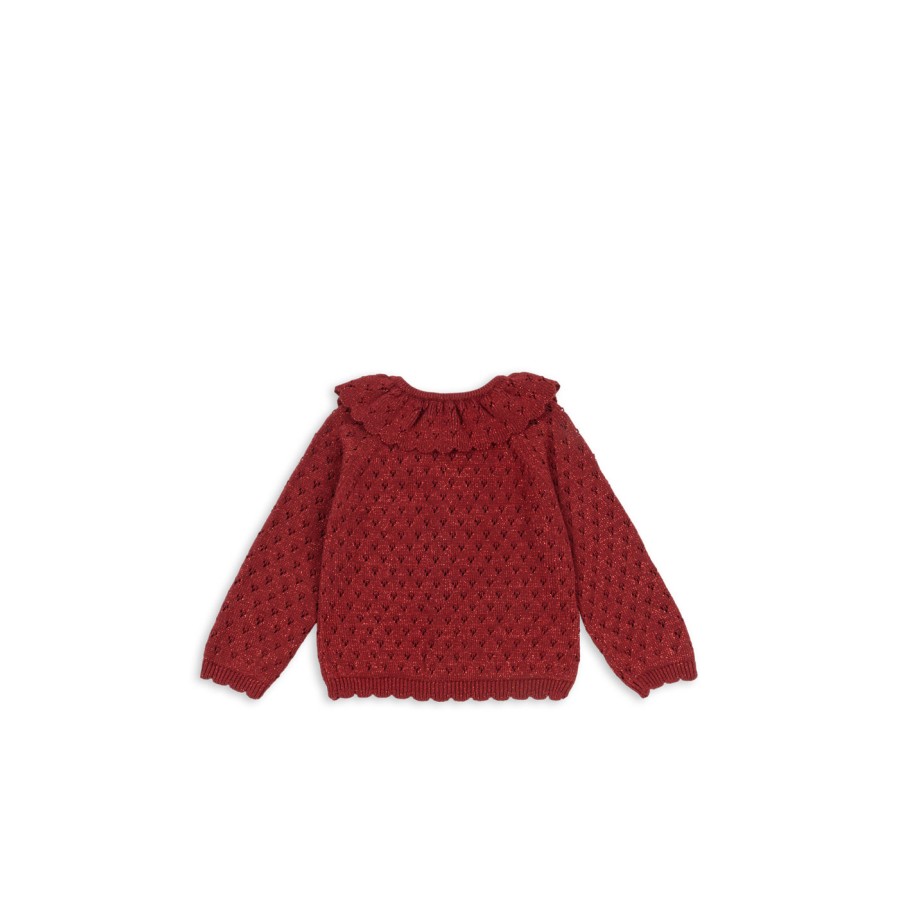 Konges Sløjd - Cardigan - Holiday - Red Dahlia - Billede 2