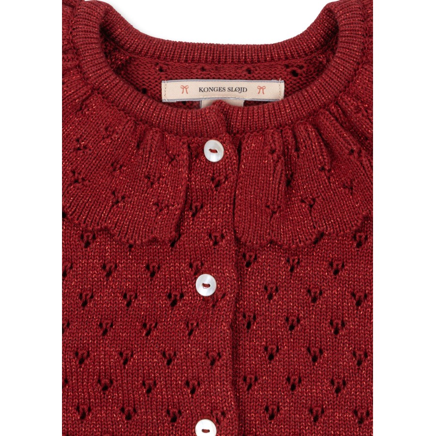 Konges Sløjd - Cardigan - Holiday - Red Dahlia - Billede 3