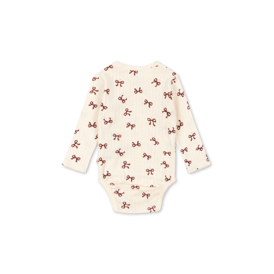 Konges Sløjd - Slå-om-body - Newborn - Minnie - Bow Rouge - Billede 2